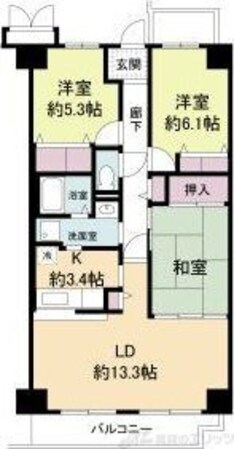 ミストラル岸部南の物件間取画像